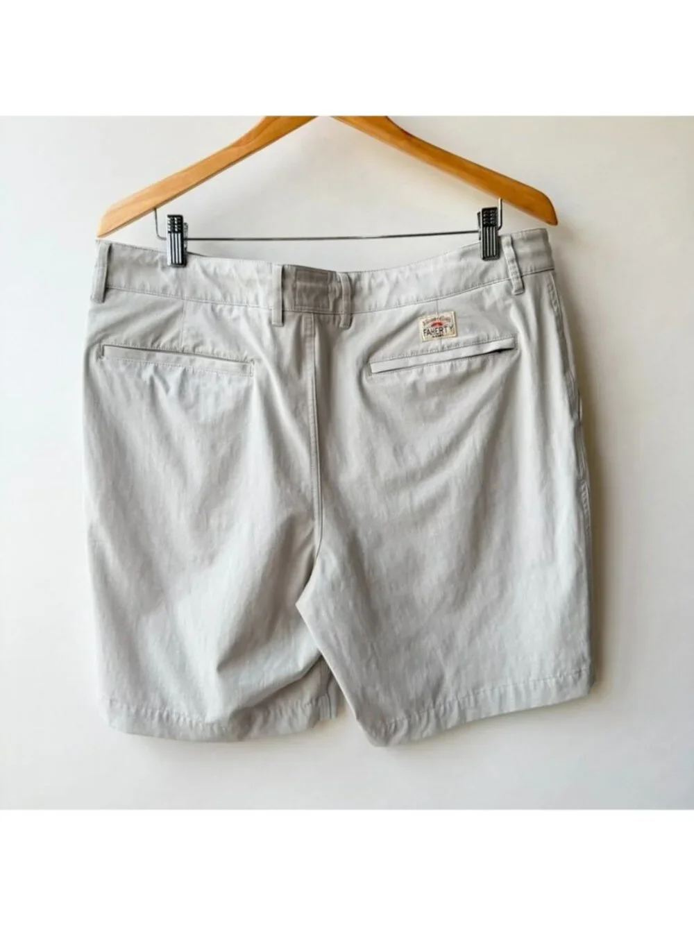 Faherty Essential Chino Shorts Rocky Grey Men's Size 34 A175